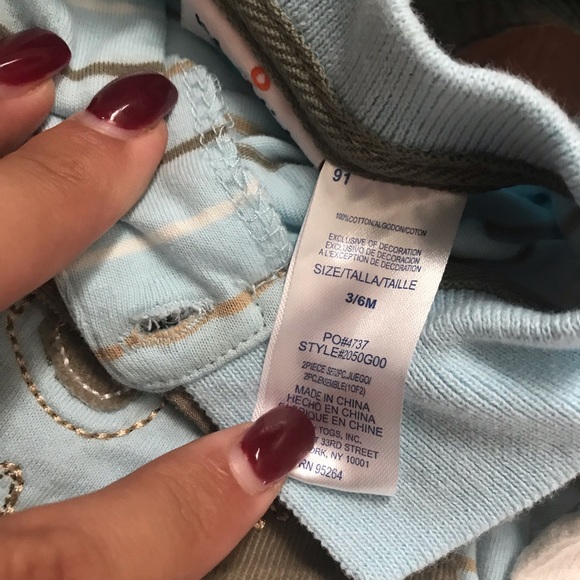 Baby Boy Elephant Overall Outfit - Size 3-6 Months - Picture 5 of 7